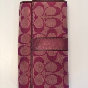 Pink Coach Wallet